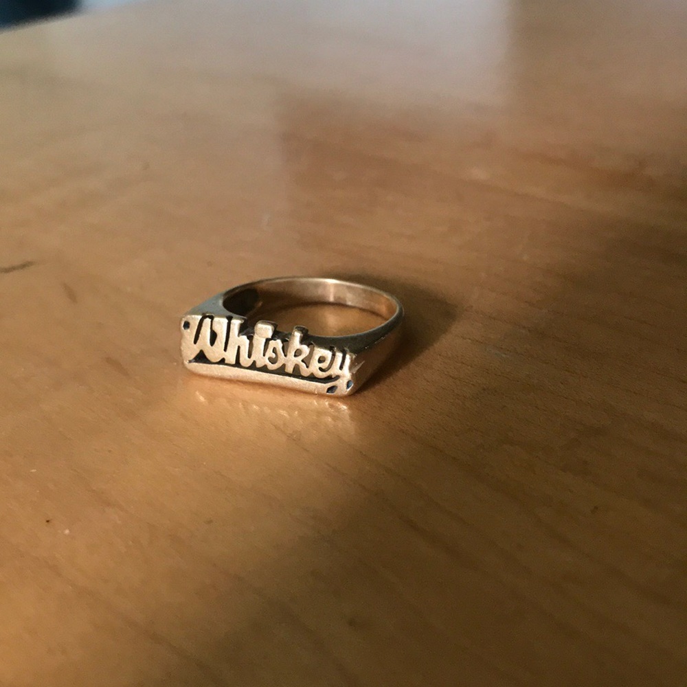 Whiskey ring by Snash.